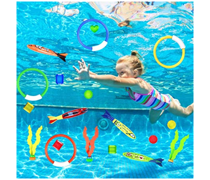 Set of 19 Pieces Underwater Diving Pool Toys Kit for Kids - Zoom Image 2