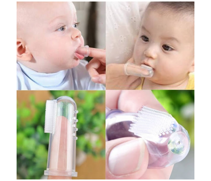 GTC 22000676 2 Pcs Baby Finger Toothbrush - Pink - Zoom Image 2