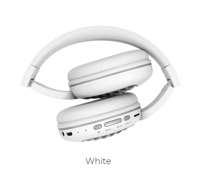 Hoco W23 Brilliant Sound Wireless Headphones - White - Zoom Image 1