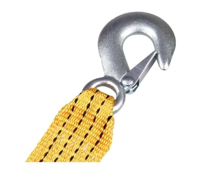 Generic Hook Tow Rope With Strap - Yellow  - Zoom Image 2