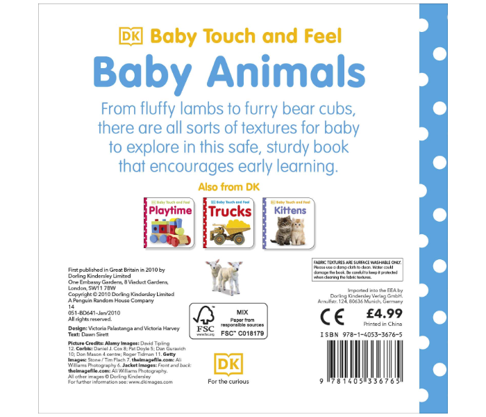 Dk Baby Touch And Feel Baby Animals Books for Kids - Zoom Image 2