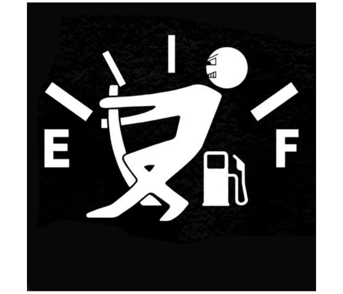 Funny Fuel Tank Cap Car Sticker Decoration - White - Zoom Image 2