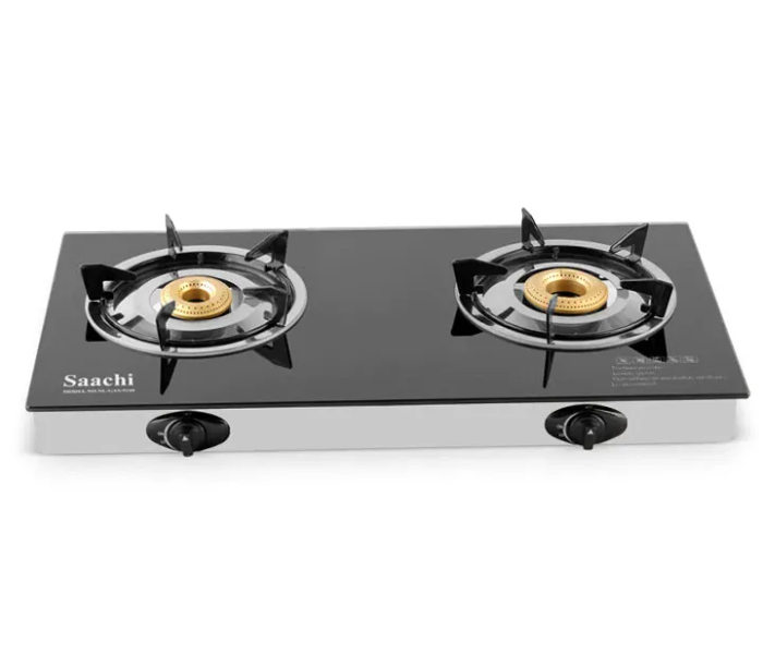 Saachi NL-GAS-524 Double Burner Gas Stove - Black - Zoom Image