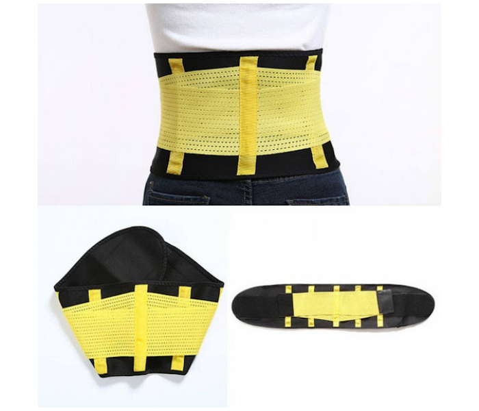 GTC 22000788 Medium Size Waist Cincher Corset Breathable Trainer Belt for Women - Yellow - Zoom Image 5