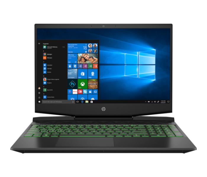 HP 15-DK0056WM - 6WC31UA Pavilion 15.6 Inch FHD Intel Core i5-9300H Processor 8GB DDR4 RAM 256GB SSD 4GB GTX 1650 Graphics Windows 10 Home - Black - Zoom Image 1