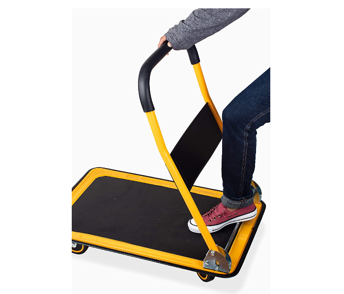 Proflex FPHT300 300 Kg Pull Capacity Foldable Platform Trolley - Black and Yellow - Zoom Image 4