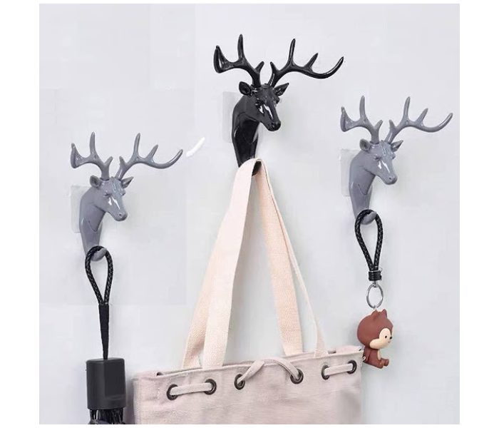 GTC 22000783 Deer Head Antlers Hook for Hanging Key - Grey - Zoom Image 3