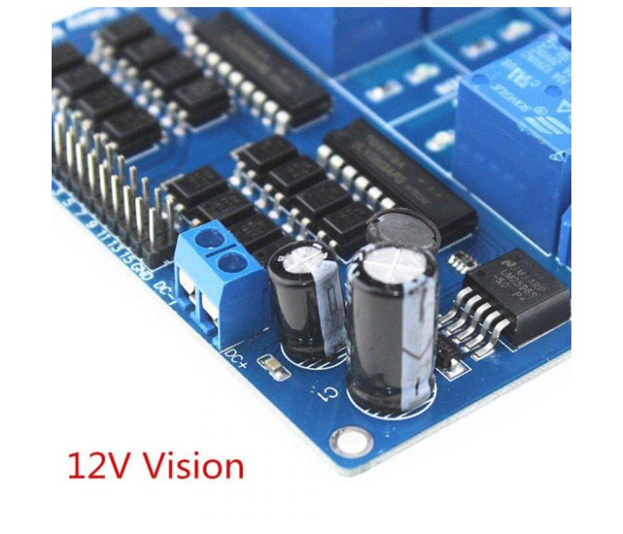 12V 16 Channel Relay Module with Light Coupling Power Supply - Zoom Image 2