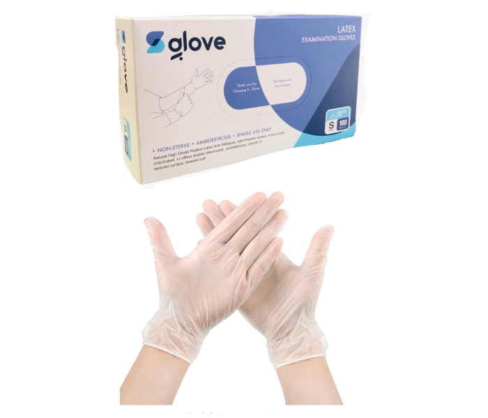 LVM XL Sized Latex Examination Gloves - Zoom Image