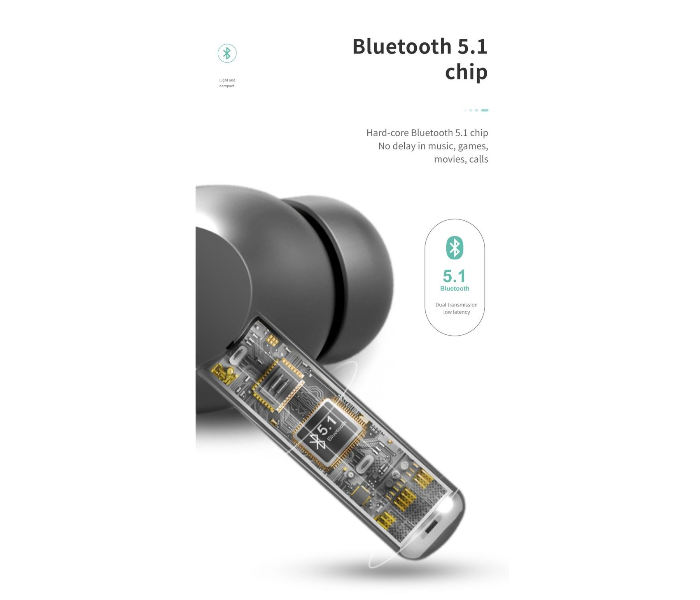 J99 Mini Touch True Stereo Bluetooth Headset - Black - Zoom Image 2