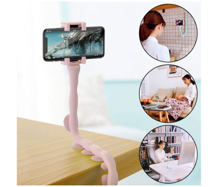 Generic Cute Mobile Phone Holder with Flexible Rubber Octopus and Degree Rotatable Suction Cup - Zoom Image 1