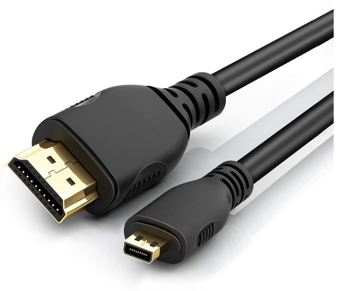 1.5m Cable Micro HDMI to Standard HDMI - Black - Zoom Image 1