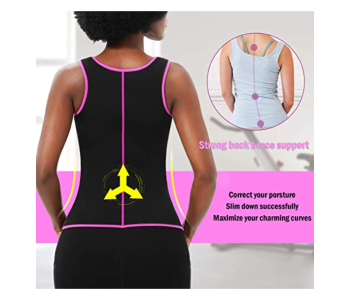 RMN 3 Pieces FN-Along Fit Body Shaper Waist Trainer Vest Sports Bundle Assorted Size For Women - Black - Zoom Image 5