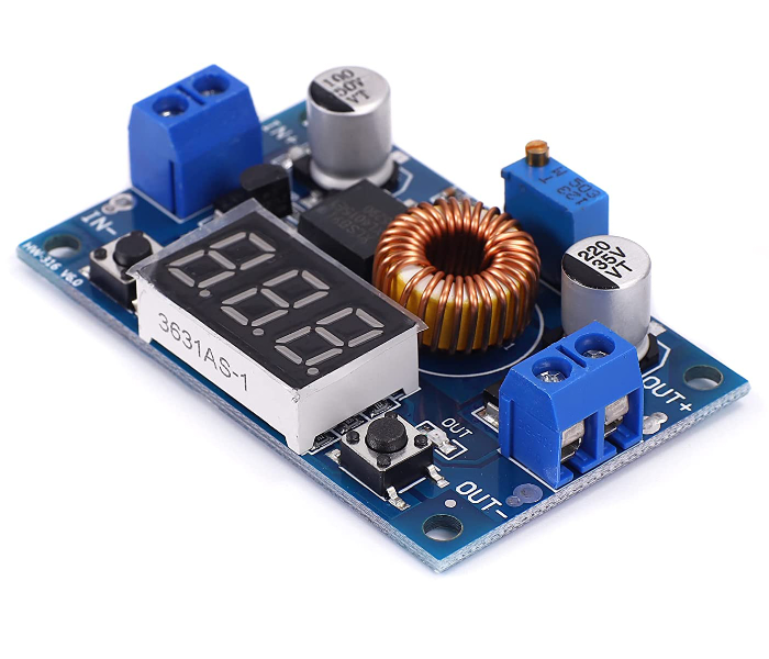 5A Current 75Watts Adjustable DC-DC Step Down Buck Converter with Screen - Zoom Image 1