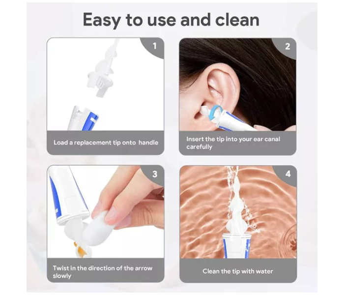 Smart Swab Silicone 16Pieces Replacement Disposable Soft Tips Ear Wax Cleaner Easy Earwax Removal - Zoom Image 4