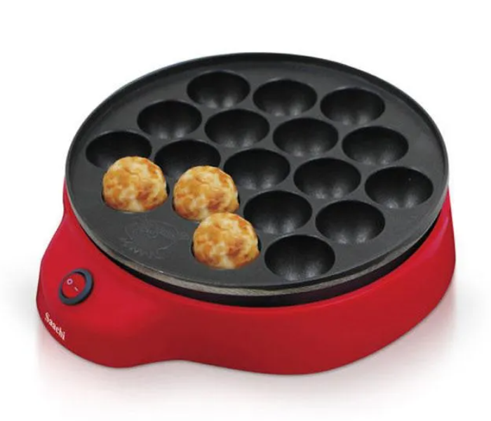 Saachi NL-DM-1852 Dumpling Maker With Adjustable Thermostat - Black and Red - Zoom Image