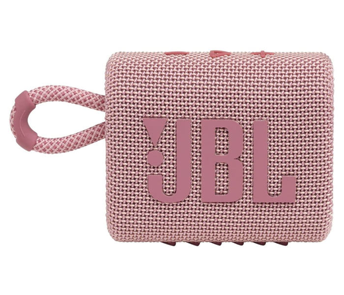 JBL GO 3 Portable Waterproof Speaker - Pink - Zoom Image 1