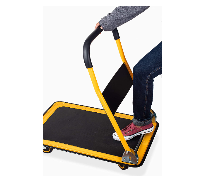 Proflex FPHT150 150 Kg Pull Capacity Foldable Platform Truck Push Dolly - Black and Yellow - Zoom Image 7