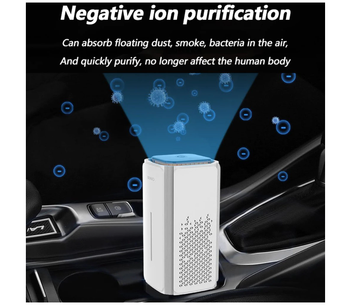 Hepa Air Purifier Air Fresher Home Auto Smoke Detector Filter Car Air Purifier USB cable Low Noise Night Light Desktop - Zoom Image 9