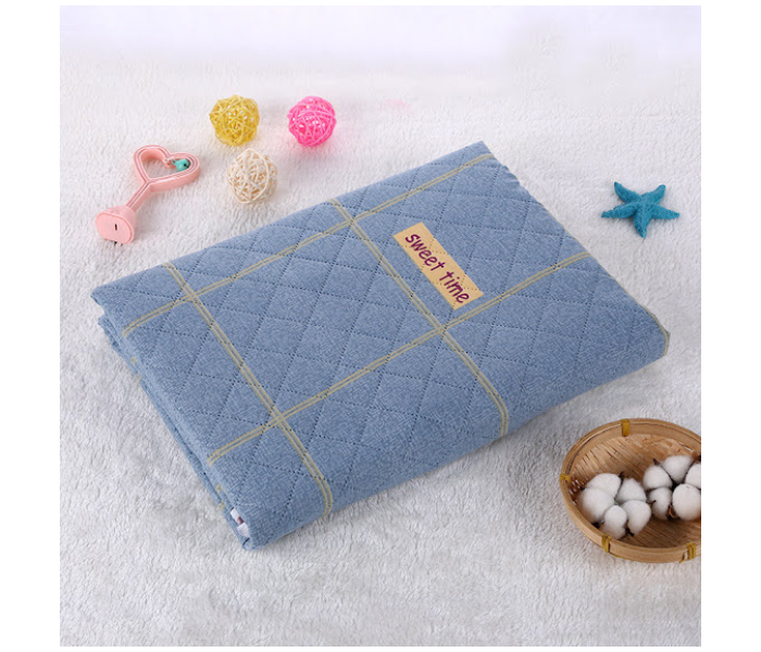 GTC 22000684 Reusable Baby Quilted Urine Pad for Bed Wetting - Blue - Zoom Image 4