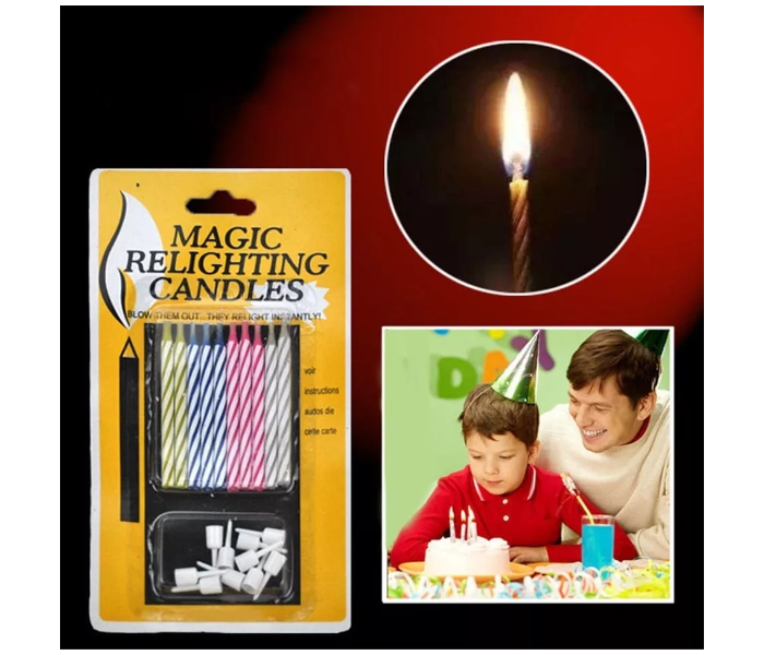 10 Piece Set Relighting Magic Candle - Zoom Image 3