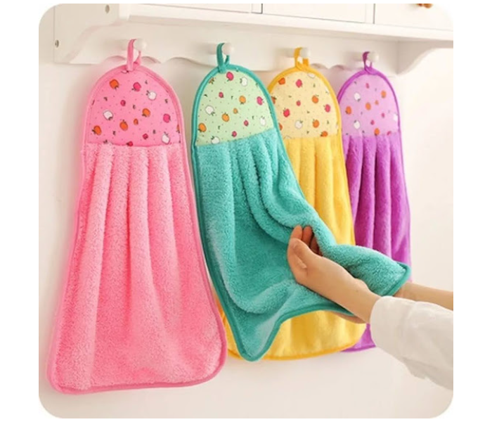 GTC 22000703 4 PCS Hanging Hand Towel for Kitchen and Bathroom with Hanging Loop - Green - Zoom Image 2