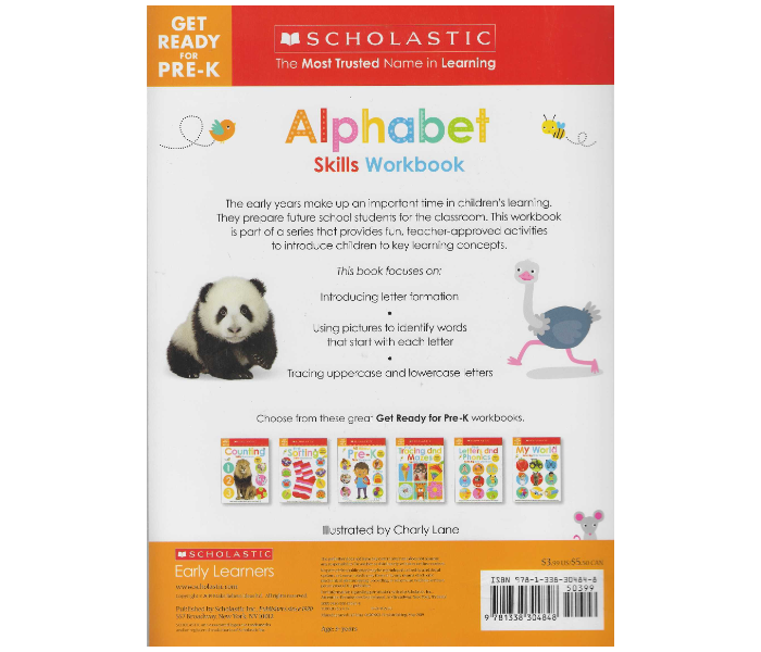 Scholastic Get Ready For Pre - K, Alphabet Skills Workbook Book for Kids - Zoom Image 2