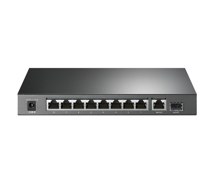 TP-Link TL-SG1210P 10 Port Gigabit Desktop Switch with 8-Port PoE+ - Grey - Zoom Image 1