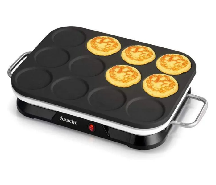 Saachi NL-CM-1860 2 In 1 Pancake And Mini Crepe Maker  - Black and White - Zoom Image