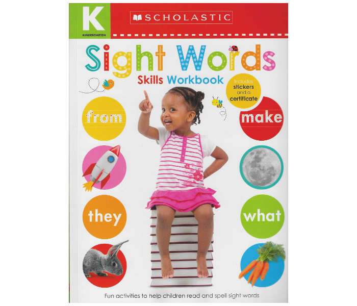 Scholastic Kindergarten Skills Workbook Sight Words Book for Kids - Zoom Image 1