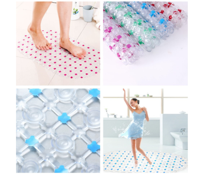 GTC 22000710 Non Slip Bath Tub Shower Mat with Drain Holes and Suction Cups - White - Zoom Image 2