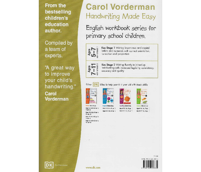 Dk Carol Vorderman Handwriting Made Easy Key Stage 1  Book for Kids - Zoom Image 2