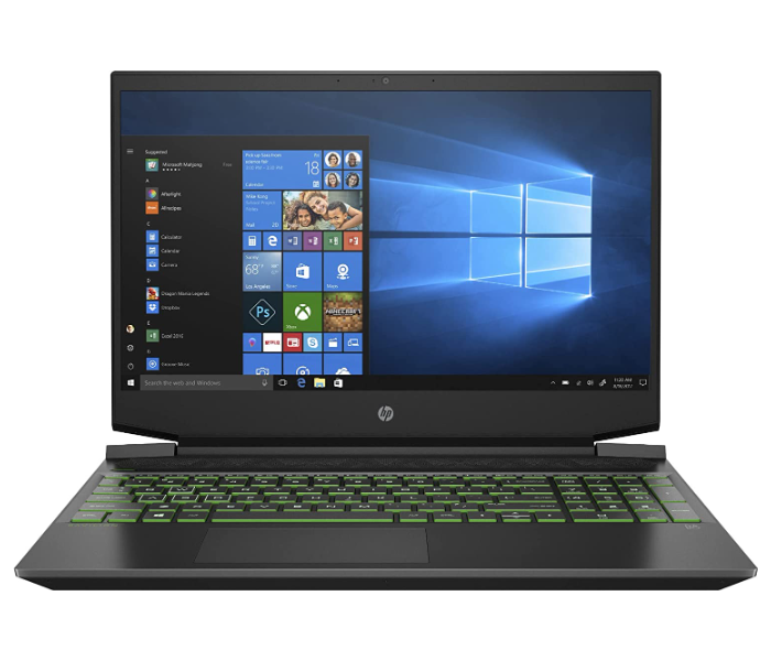 HP 15-DK1056WM - 2Y3S5UA Pavilion 15.6 Inch FHD Intel Core i5-10300H Processor 8GB DDR4 RAM 256GB SSD 4GB GTX 1650 Graphics Windows 10 Home - Black - Zoom Image 1