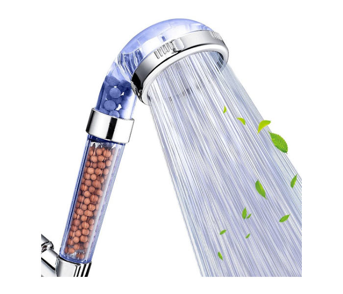 GTC 22000706 High Pressure Water Saving Showerhead with Filter Beads and Handheld Spray - Silver - Zoom Image 1