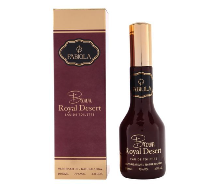 Fabiola 100ml Brown Royal Desert Eau De Toilette Natural Spray - Brown - Zoom Image