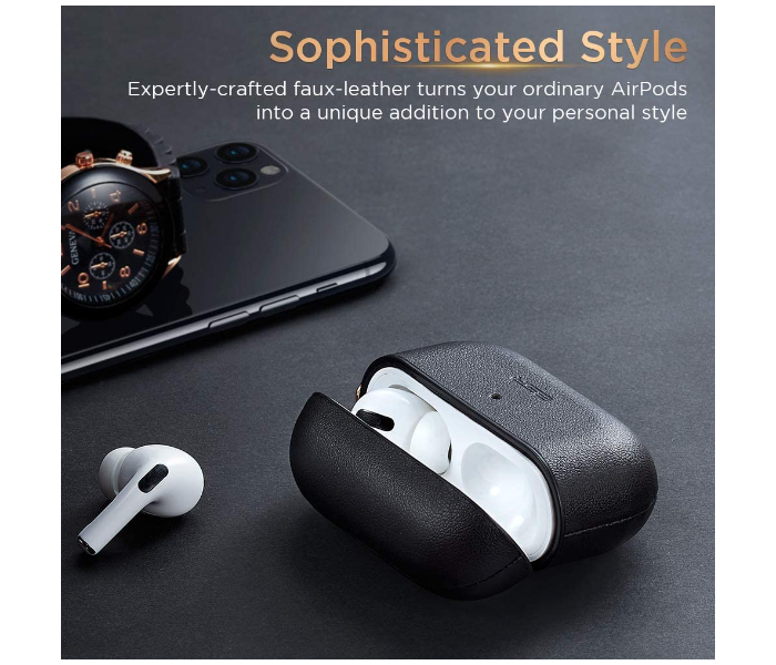 ESR Airpods Pro-Metro Leather - Black - Zoom Image 2