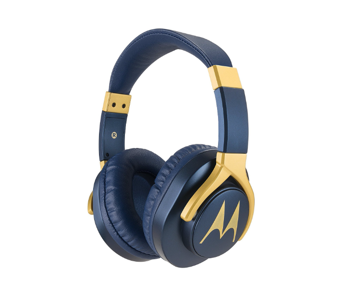 Motorola Pulse Max Over-Ear Wired Headphone - Blue - Zoom Image