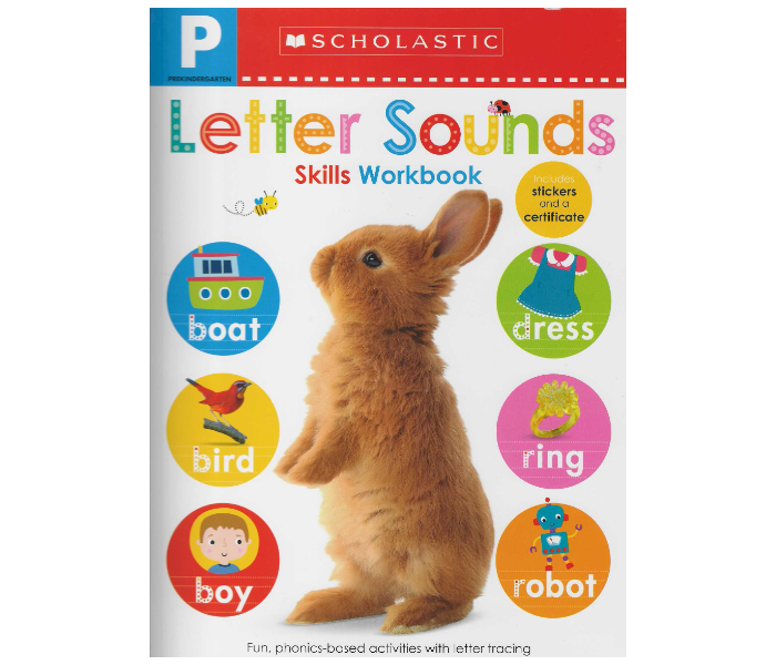 Scholastic Pre - K, Skill Workbook Letter Sound Book for Kids - Zoom Image 1