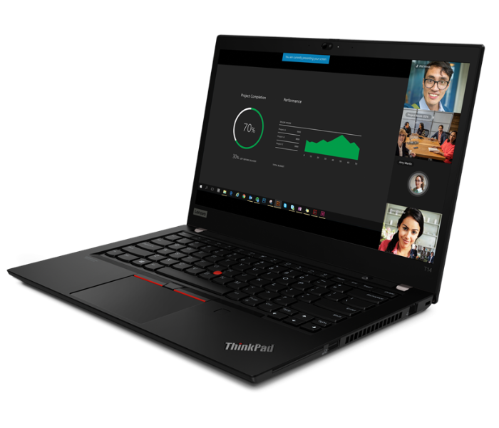 Lenovo 20S1001HAD T14 14 inch FHD Intel Core i5 10310U Processor 8GB RAM 256 SSD Integrated Intel UHD Graphics Windows 10 Pro - Black - Zoom Image 6