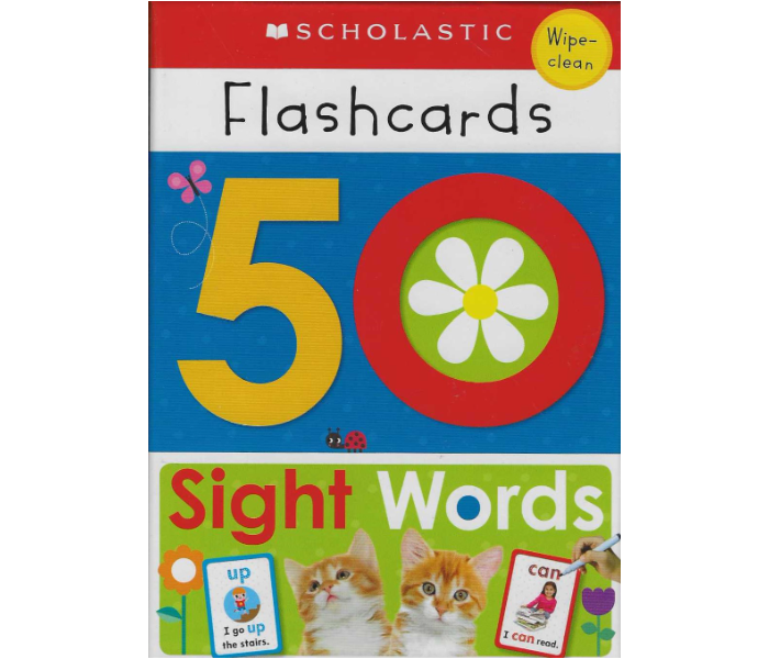 Scholastic Flashcards - 50 Sight Words Book for Kids - Zoom Image 1