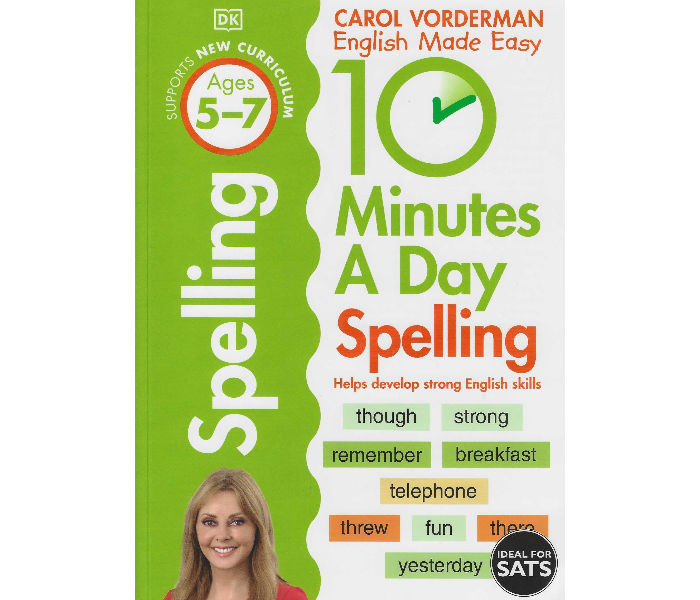 Dk 10 Minutes A Day Spelling Ages 5-7 Book for Kids - Zoom Image 1