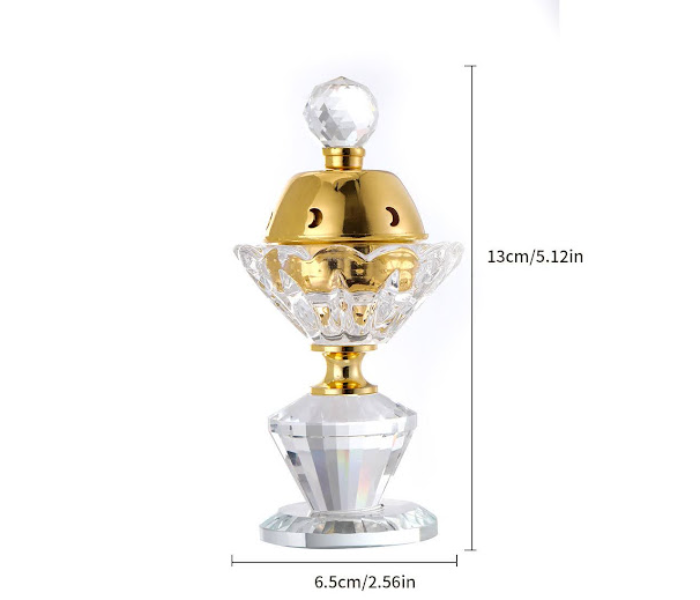 GTC 22000760 Medium Size Attractive Bakhoor Crystal Incense Oud Burner For Office and Home Decor - Zoom Image 4