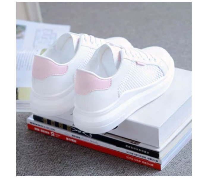 Sneakers Outdoor Casual Sports Shoes EU 36 for Women - White and Pink - Zoom Image 1