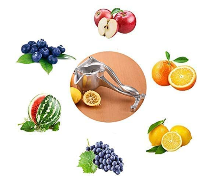 Aluminium Fruit Squeezer And Pressure Fruit Juicer Press Household Kitchen Tool Fruit Juicer Citrus Extractor Tool - Silver - Zoom Image 3