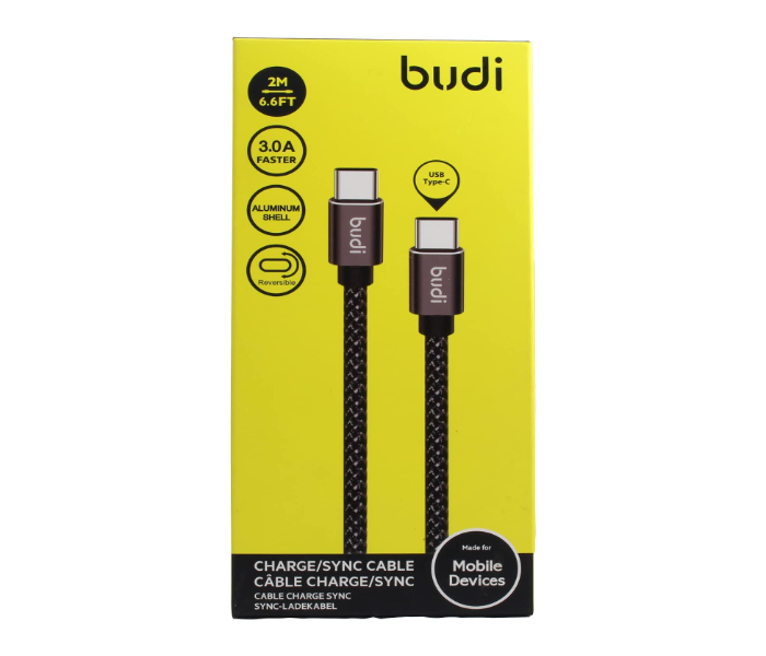 Budi USB Type C to Type C Charge-Sync Cable - Zoom Image 1