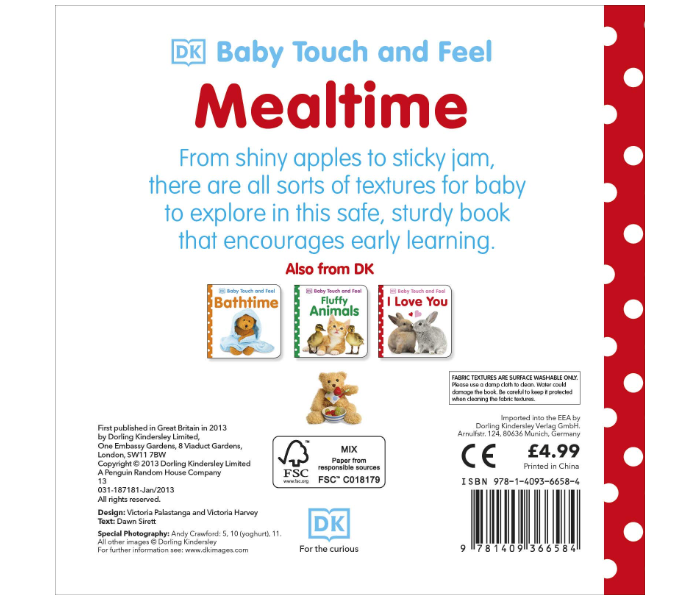 Dk Baby Touch And Feel Mealtime Books for Kids - Zoom Image 2