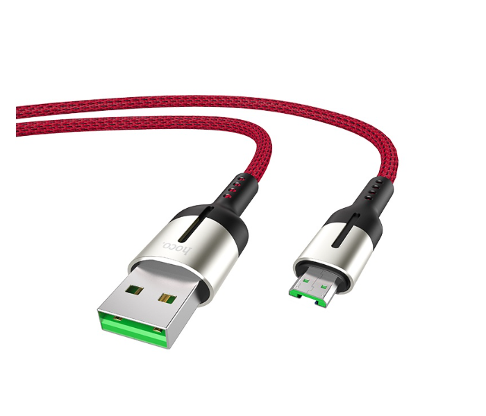 Hoco U68 Micro 4A Gusto Flash Charging Data Cable - Red - Zoom Image 3