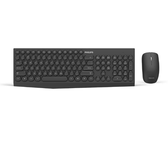 Philips SPT6323-00 Wireless Keyboard and Mouse Combo - Black - Zoom Image 1