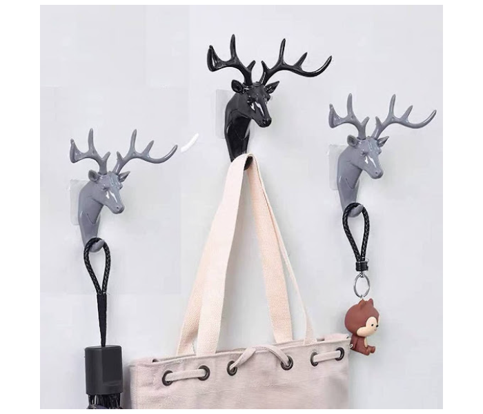 GTC 22000782 Deer Head Antlers Hook for Hanging Key - Black - Zoom Image 4