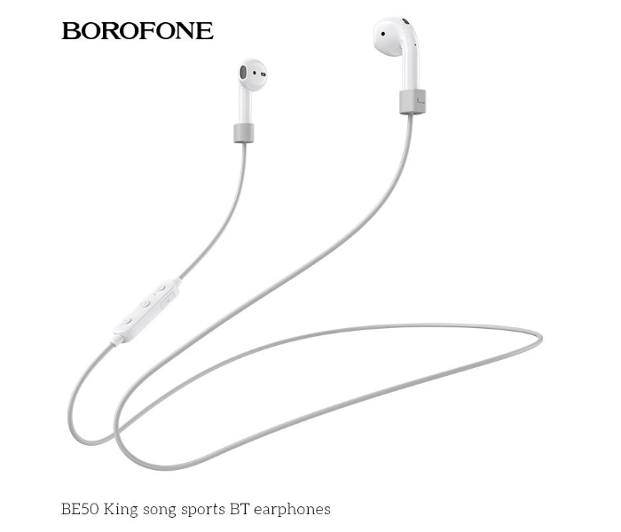 BOROFONE BE50 King Song Sports Bluetooth Earphones - White - Zoom Image 5